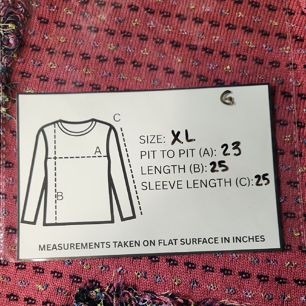 Karen Scott Pink Textured Cardigan - XL - Picture 12 of 12